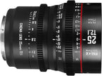 Meike 25mm T2.1 S35 Wide Angle Cinema Lens EF Mount