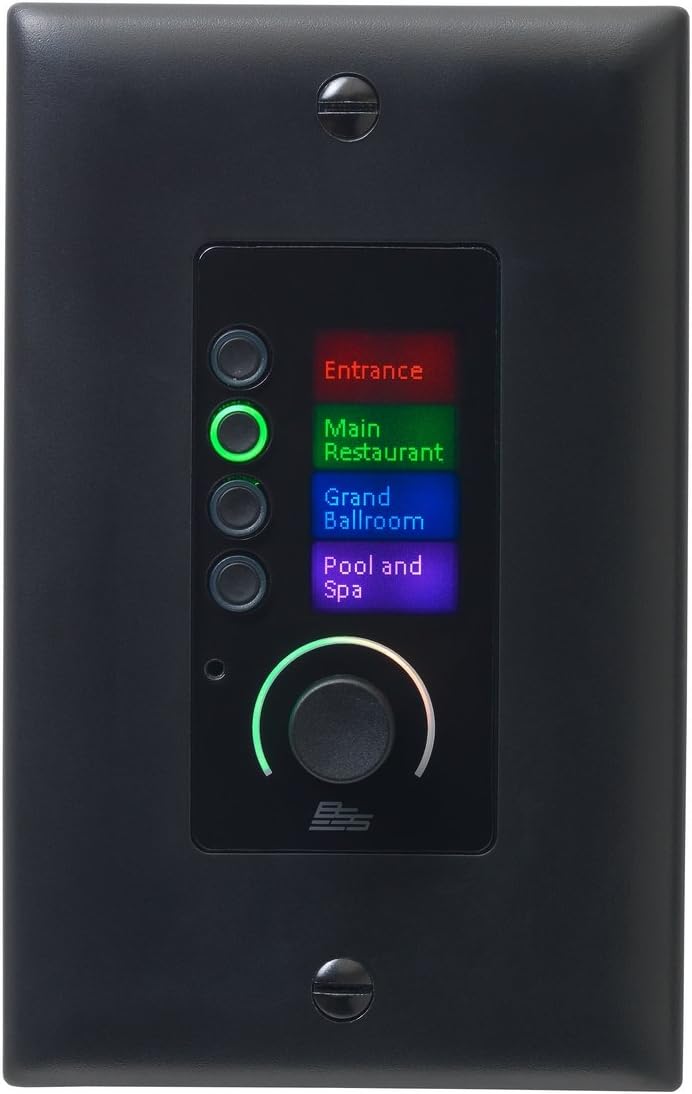 BSS EC-4BV-BLK-US Ethernet Controller Volume Control Black — main product image
