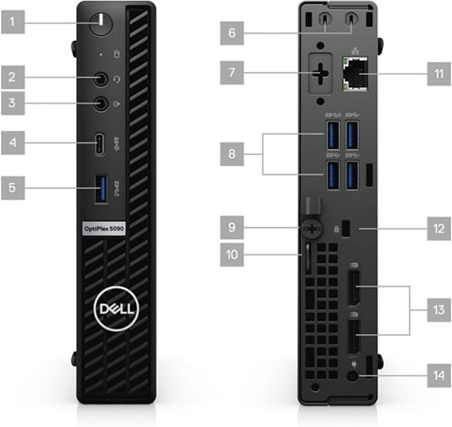 Dell Optiplex 5090 Micro Desktop - i5, 16GB, 512GB SSD, Win 11 Pro
