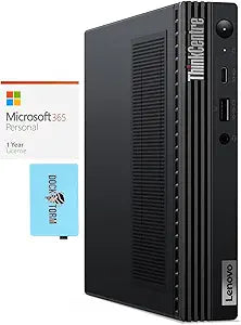 Lenovo 11MQ002HUS ThinkCentre M90q Mini Desktop i5 32GB 1TB SSD Bundle