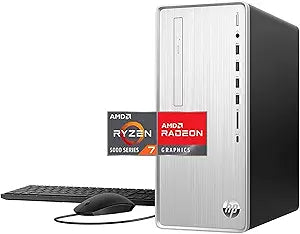 HP Pavilion AMD Ryzen 7 32GB RAM 2TB SSD Desktop Bundle 2022 — main product image