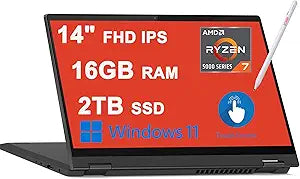 Lenovo IdeaPad Flex 5 14 2-in-1 Laptop Ryzen 7 Renewed