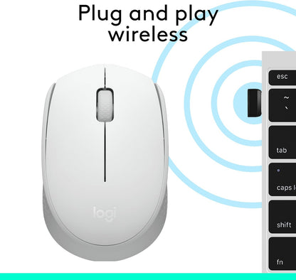 Logitech M170 Off-White Wireless Mouse for PC