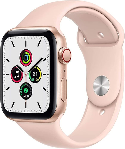 Apple Series SE 44mm Gold Aluminum Watch GPS + Cellular Renewed