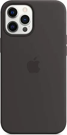 Apple Silicone iPhone 12 Pro Max Case MagSafe Black — main product image