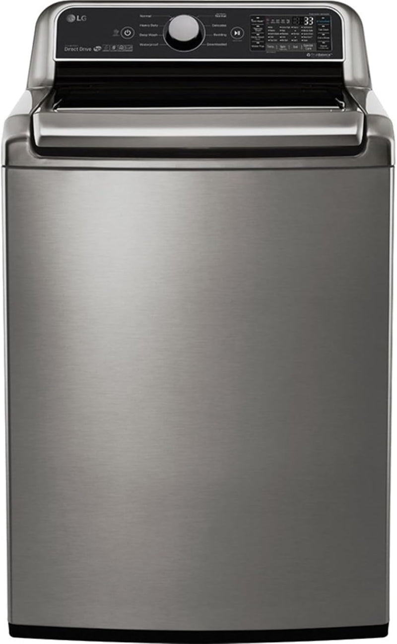 LG WT7300CV 5.8 cu.ft Top Load Washer TurboWash Graphite Steel — main product image