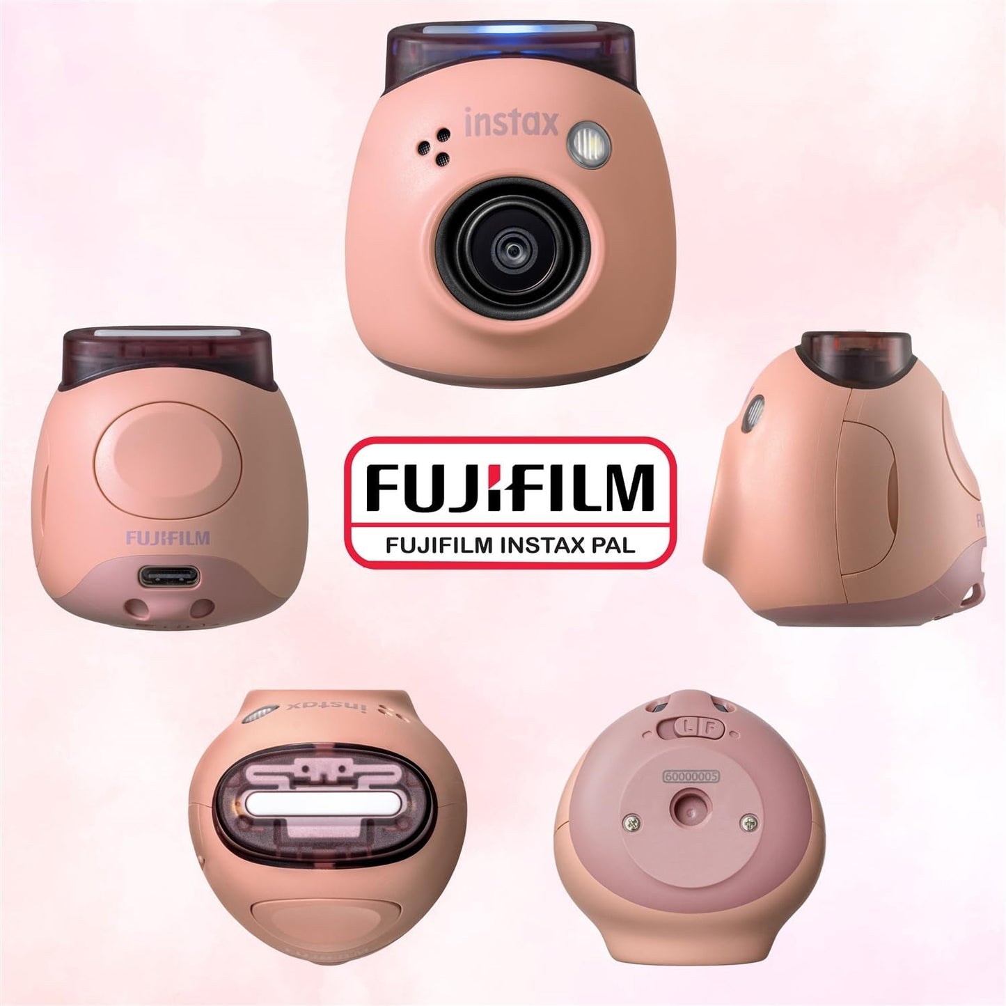 Fujifilm Instax PAL Digital Camera - Powder Pink Bundle
