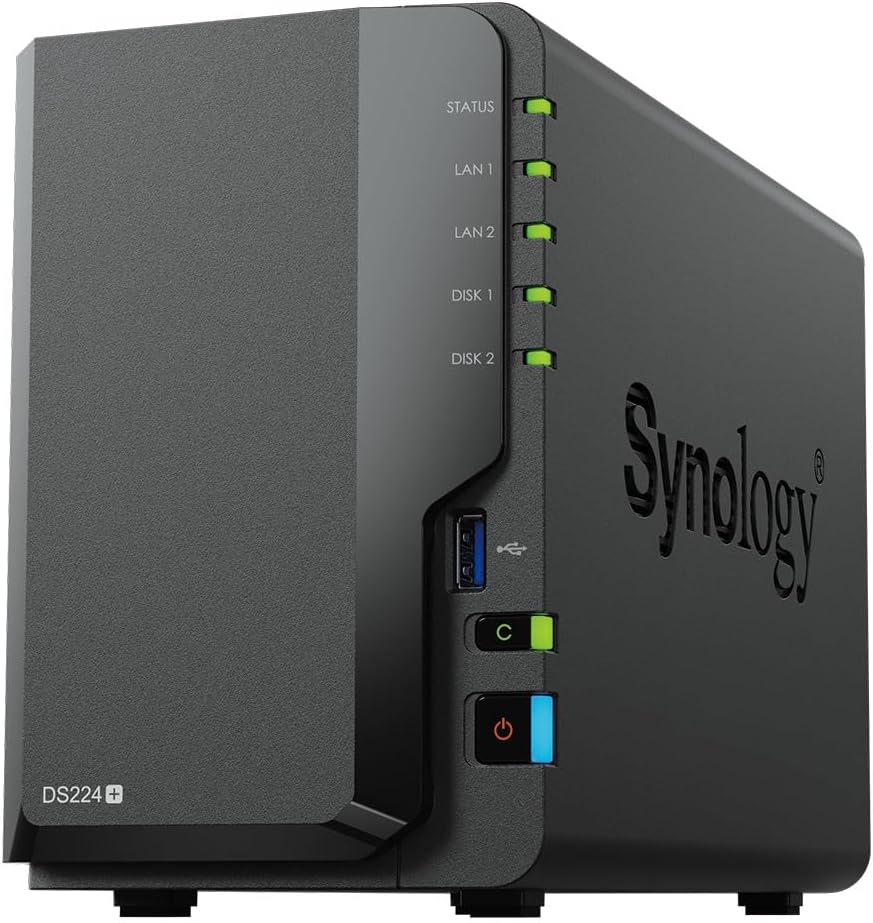 Synology DS224+12tVN 12TB 2-Bay NAS with Seagate IronWolf Drives