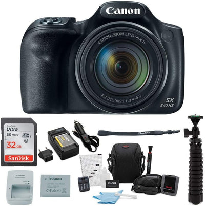 Canon SX540 HS 50x Zoom Digital Camera Bundle