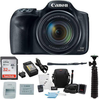 Canon SX540 HS 50x Zoom Digital Camera Bundle