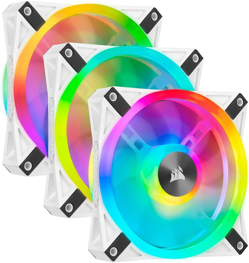 Corsair QL Series iCUE QL120 RGB White Fan Kit — main product image