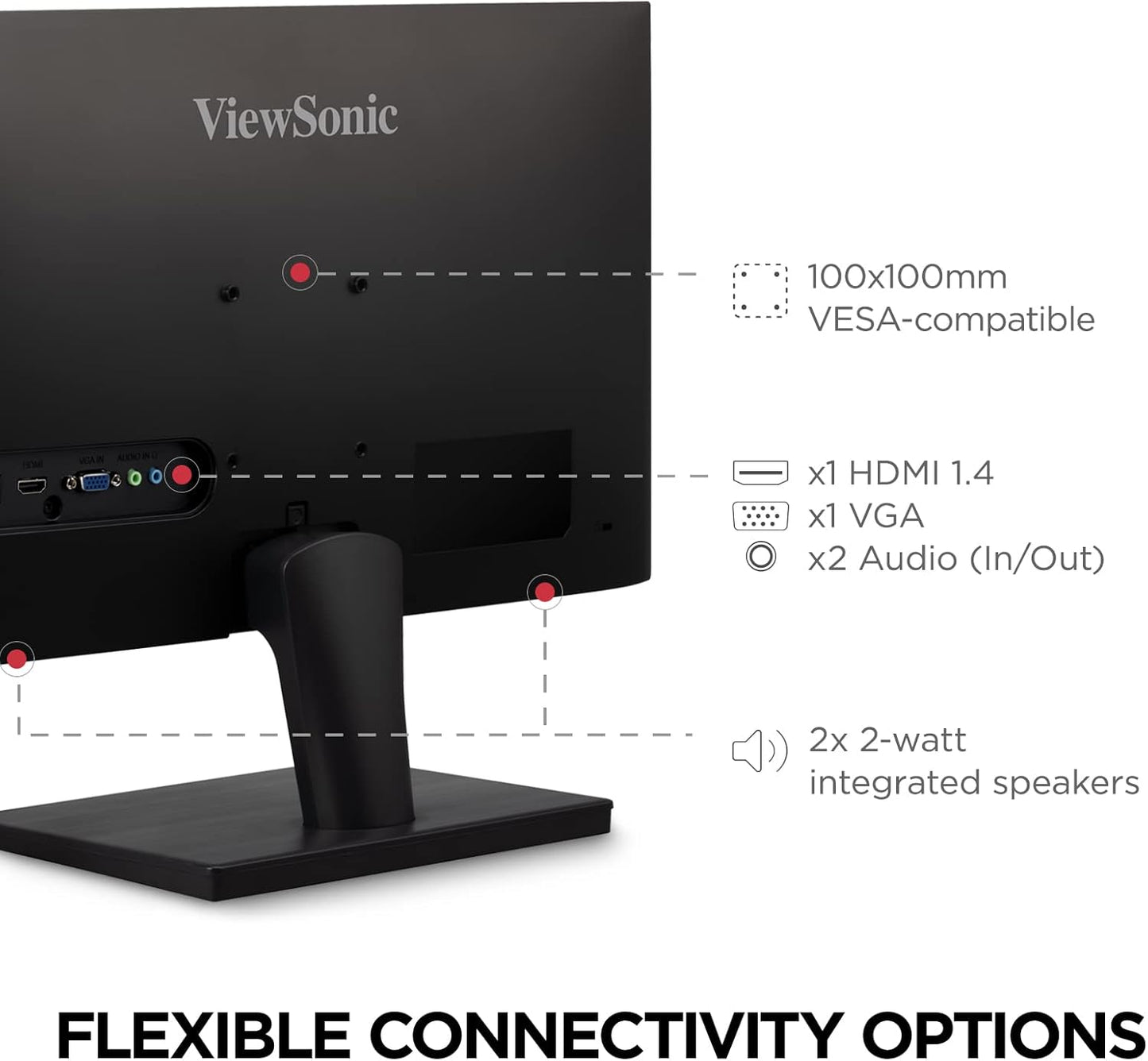 ViewSonic VS2447M 24" 100Hz FHD Monitor FreeSync