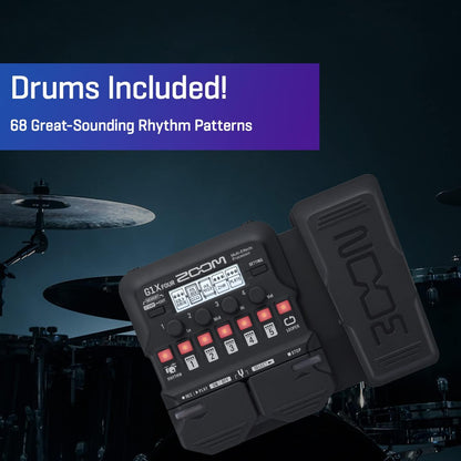 Zoom G1X FOUR Multi-Effects Guitar Pedal Expression Pedal