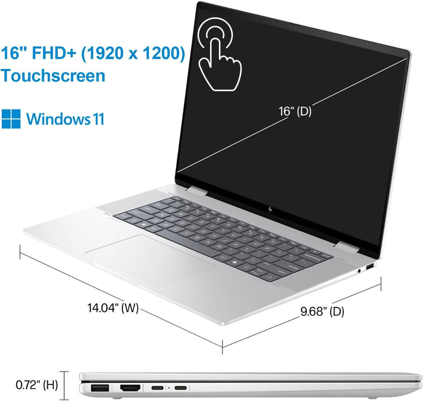 HP TPN-C147 Envy X360 Laptop Intel Ultra 5 FHD+ Touch + SSD