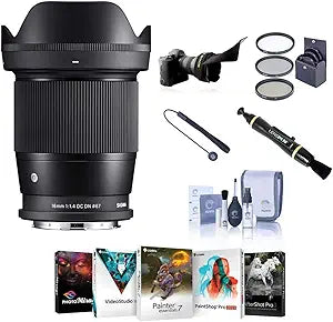 Sigma 16mm f/1.4 DC DN Contemporary Lens Bundle