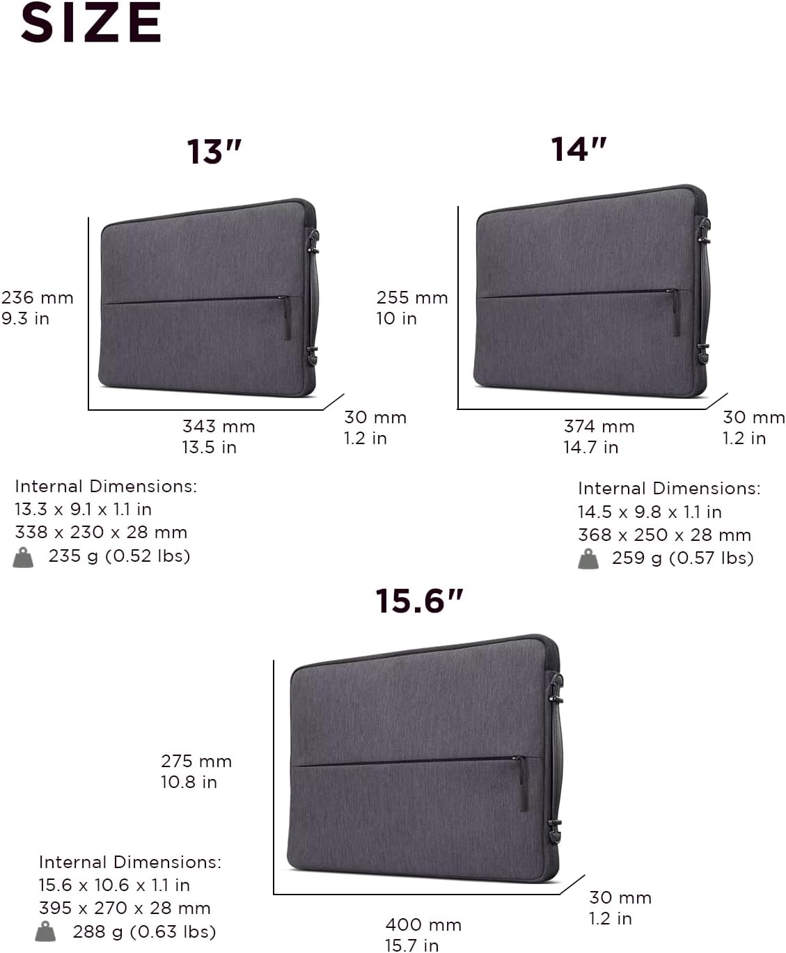 Lenovo GX40Z50941 Urban Laptop Sleeve 14-Inch Grey