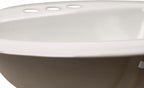 MSI AMZ-PTSNK-0025 White Oval Porcelain Vanity Sink