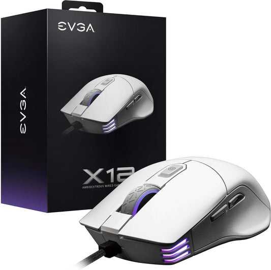 EVGA 905-W1-12WH-KR X12 8K Gaming Mouse White