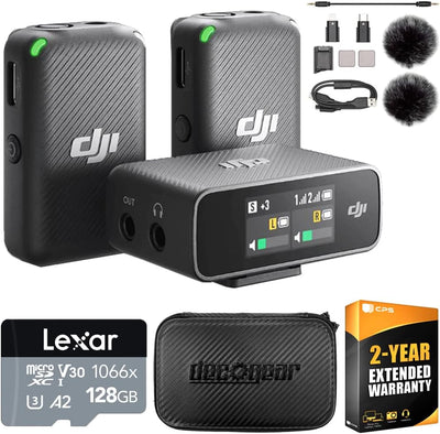 DJI E1DJIMIC Wireless Microphone System Audio Recorder Bundle