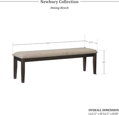 Lexicon 194840161141 Newbury Dining Bench Brown