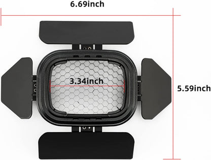 Godox BD-07 AD200Pro Barn Door with Honeycomb