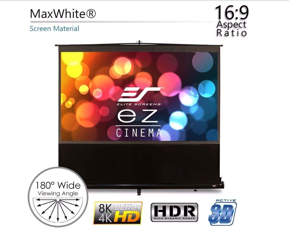 Elite Screens F150NWH ezCinema 150-Inch Pull Up Projector Screen