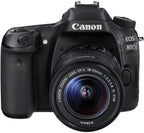 Canon EOS 80D DSLR Camera 18-55mm Lens Bundle