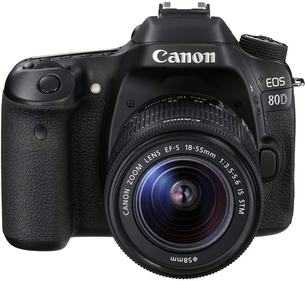 Canon EOS 80D DSLR Camera 18-55mm Lens Bundle