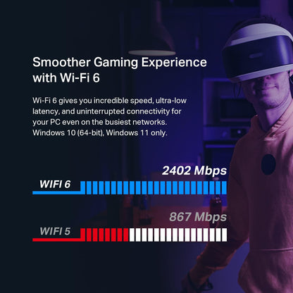 TP-Link Archer TX55E WiFi 6 PCIe Adapter AX3000 Bluetooth