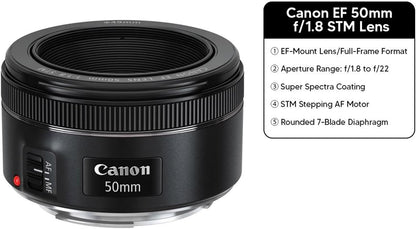 Canon EOS 6D Mark II DSLR Lens Bundle (Renewed)