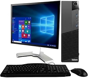 Lenovo M83 ThinkCentre Desktop PC 19in Monitor (Renewed)
