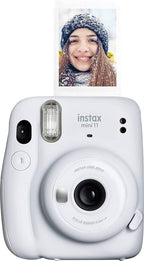Fujifilm Mini 11 Instax Camera Film Bundle Ice White
