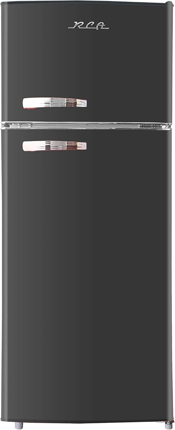 RCA RFR1055-BLACK Retro 10 cu ft Refrigerator — main product image