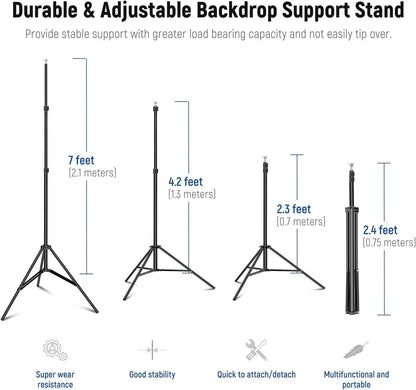 Neewer 10100392 Photo Studio Backdrop Support Kit