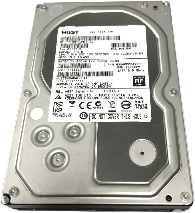 Western Digital HUS724040ALE641-DVR 4TB Ultrastar HDD (Renewed)