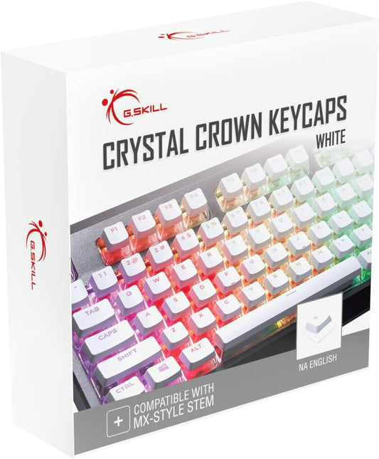 G.Skill GA-0012NA Crystal Crown White Keycap Set