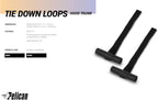 Pelican PS1958 Kayak Hood & Trunk Tie-Down Loops, Set of 2