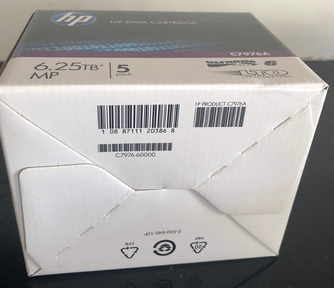 HP C7976A LTO6 Data Tape 5-Pack