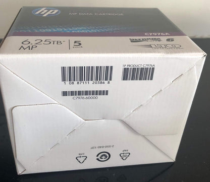 HP C7976A LTO6 Data Tape 5-Pack