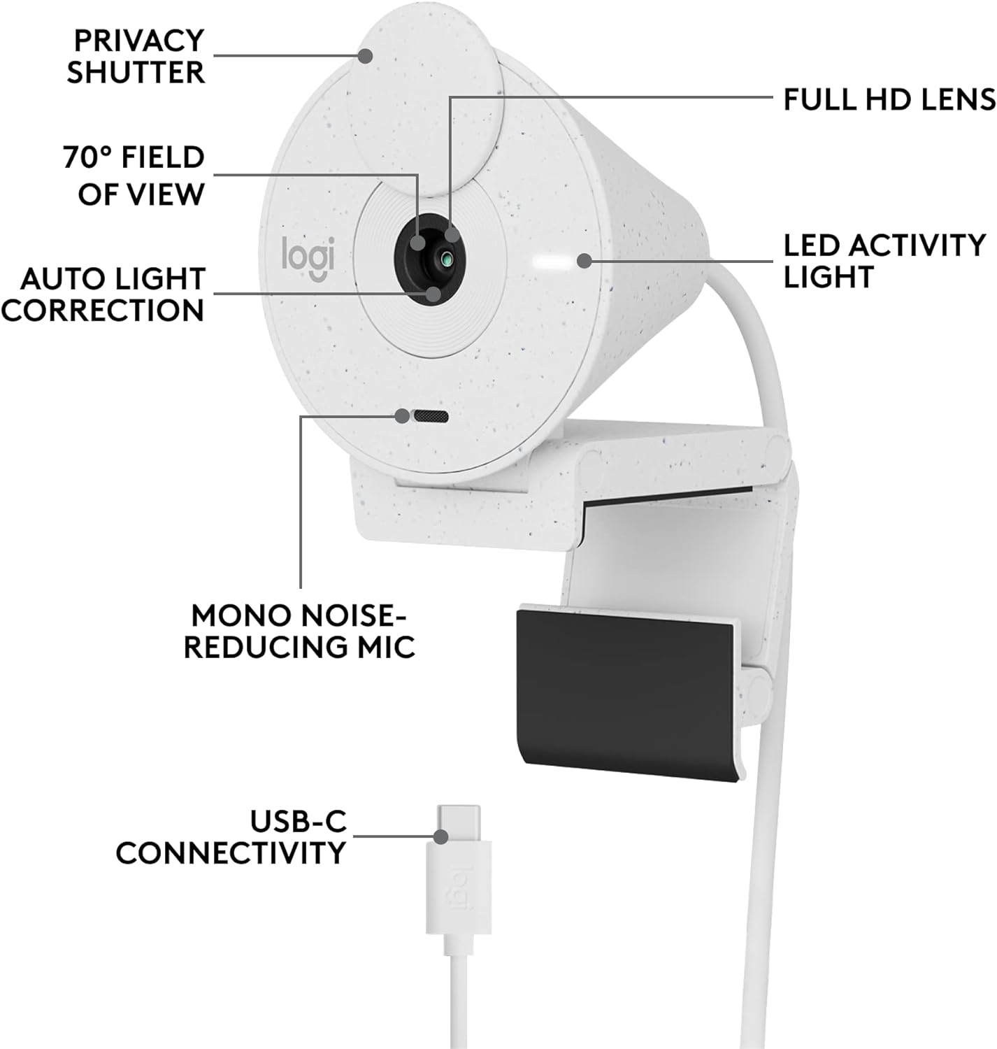 Logitech 960-001441 Brio 300 Full HD Webcam