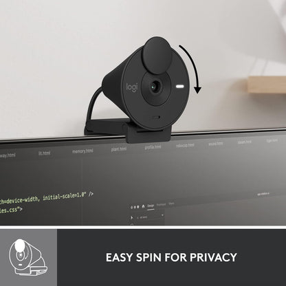 Logitech 960-001513 Brio 301 Full HD Webcam with Privacy Shutter