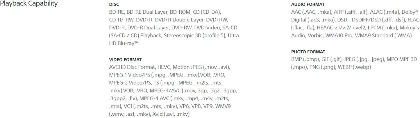 Sony UBPX700 4K Ultra HD Blu-Ray Player