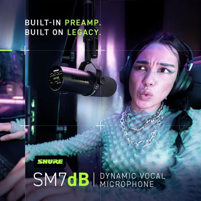 Shure SM7DB-CN Dynamic Vocal Microphone with Preamp