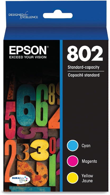Epson T802520-S 802 DURABrite Color Ink Combo Pack