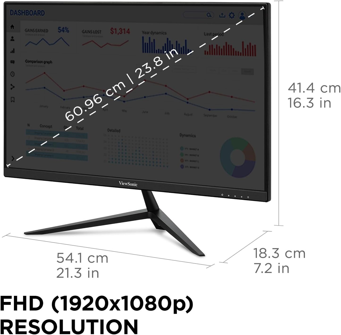 ViewSonic VX2428A 24" 180Hz IPS Gaming Monitor