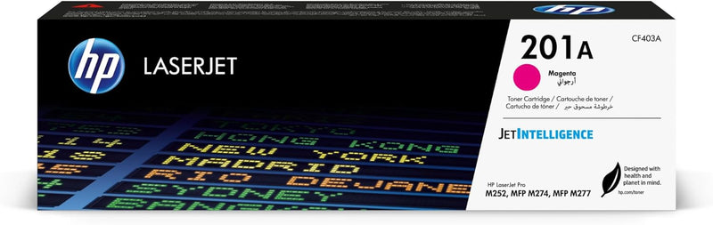 HP CF403A 201A Magenta LaserJet Toner Cartridge — main product image