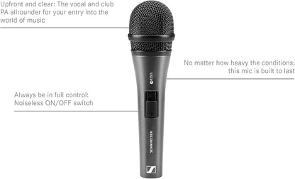 Sennheiser 004511 E825-S Handheld Cardioid Dynamic Microphone