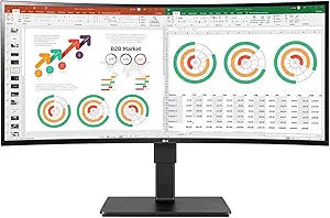 LG 34BN77C-B 34-Inch UltraWide QHD Curved Monitor (Renewed)