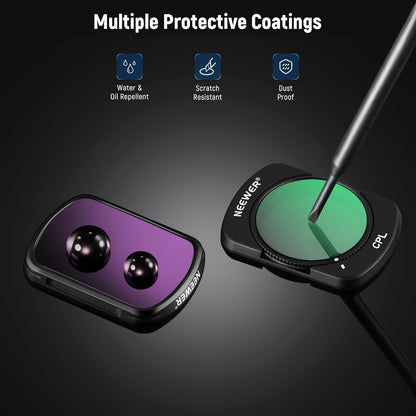 Neewer 10103329 Magnetic ND CPL UV Filter Set for DJI OSMO Pocket 3