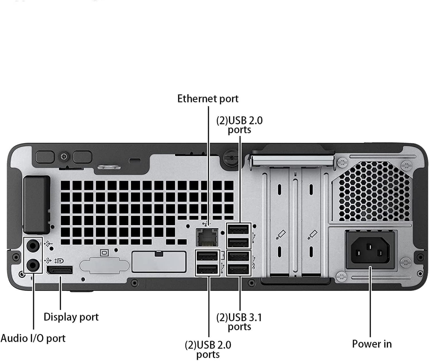 HP ProDesk 400 G6 SFF PC 24" Monitor Pentium 16GB 256GB SSD Renewed